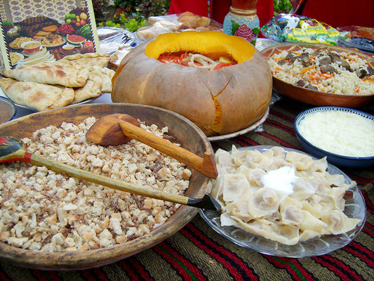 The foods eaten by the people of Turkmenistan