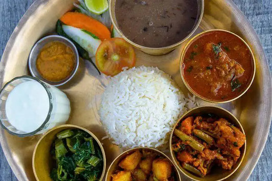 The foods eaten by the people of Nepal