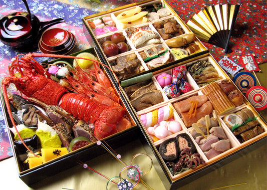 The foods eaten by the people of Japan